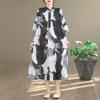DIMANAF New 2026 Women Plus Size Long Dress Lady Summer Beach Loose Oversize Maxi Floral Print Cotton Vintage Black