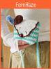 Handmade Woolen Dog Pattern Crossbody Bag With Inner Phone Pocket For Girls