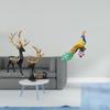Reindeer Elk Resin Sculpture And Peacock Figurine Collection for Cabinet Tabletop Wedding
