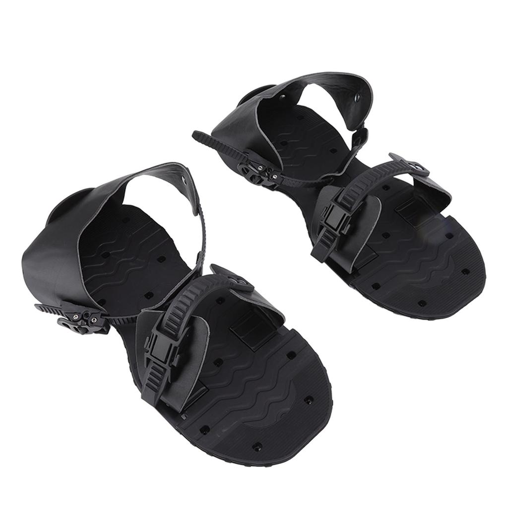 1 Pair Spike Sandals PU Lawn Aerator Shoes Grass Aerator Tool for Yard Garden Plants Health Black