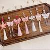 Polyester Tassel Butterfly Car Pendant Lightweight Butterfly Tassel Charm Bag Charm