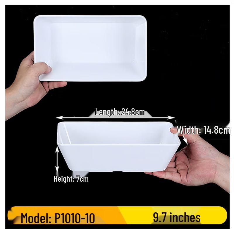 Melamin-Präsentiertablett für gekochte Speisen