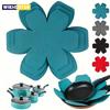 12Pcs Felt Pot Pan Protecetors Anti Scratch Non-Stick Divider Pads Pan Bottom Heat Insulation Protect Kitchen Cookware Tools
