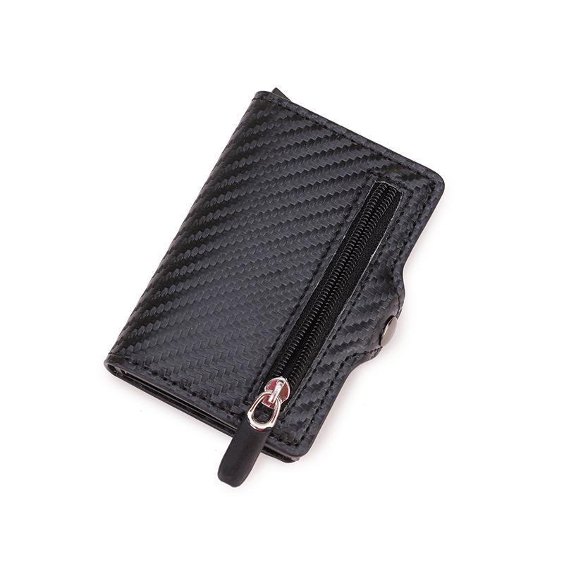 RFID Carbon Fiber Multi-Card Wallet - Anti-Demagnetization, Multi-Functional Credit Card Holder