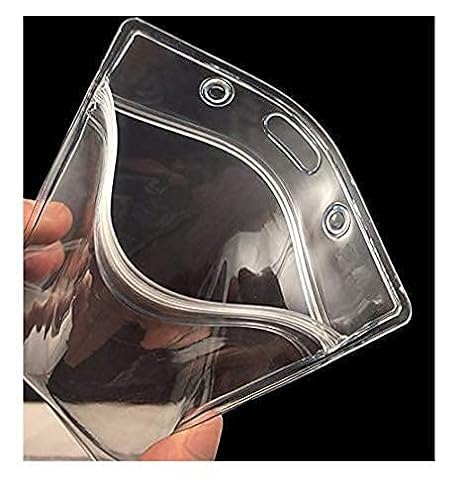 

AccuPrints Pack of 2 Metal Badge Id Card Holders with Silicon Card Holder for Office Employee and Staff Retractable YOYO 2 чёрный