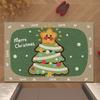 Christmas Bathroom Floor Mat NonSlip Low Maintenance Shower Door Mat for Bathroom Entryway Kitchen Floor Use