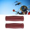 1 Pair 1"78" Universal Motorcycle Bike Vintage Classic Handlebar Hand Grips Bar Brown