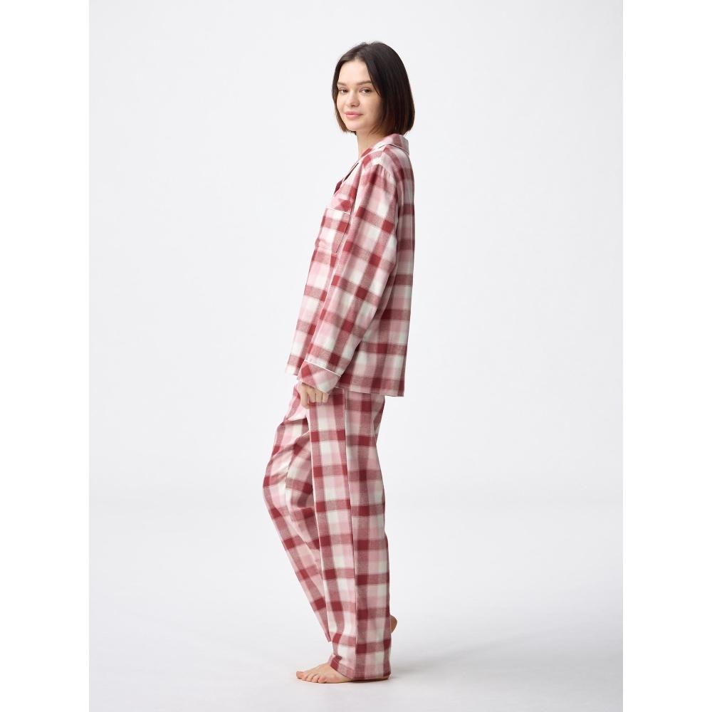 Gu By Uniqlo Flannel Pajama Long Sleeve Long Pants
