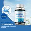 L-Magnesium Threonate Dietary Supplement, helps with sleep, relaxation, and promotes brain and heart health – 120 capsules