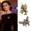 Retro Brooch Butterfly Corsage Pin Jewellery Piece For Women And Men Lightweight Alloy Chest Decoration Gift