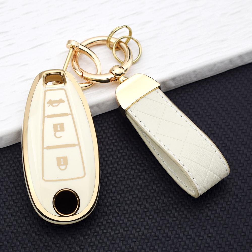 Key Cover Case Key Chain For Suzuki Baleno Ertiga Ciaz Ignis Kizashi Swift SX4 S-Cross Vitara TPU Car Smart Key Case Protector