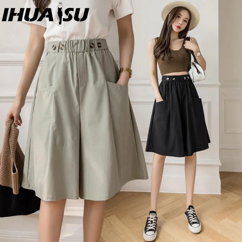 

IHUASU Women s Fashion Casual Summer Spring Shorts M чорний