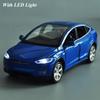 Tesla Model 132 X 90d Suv Diecast Model Car Soundlight Pull Back Kids Toy Gift