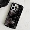 Dunkelblumenmuster Handyhülle Für IPhone 11 13 15 Pro 14 16 Plus 12 Pro Max 17Air Hülle Silikon Weiche Klare Abdeckung Schale