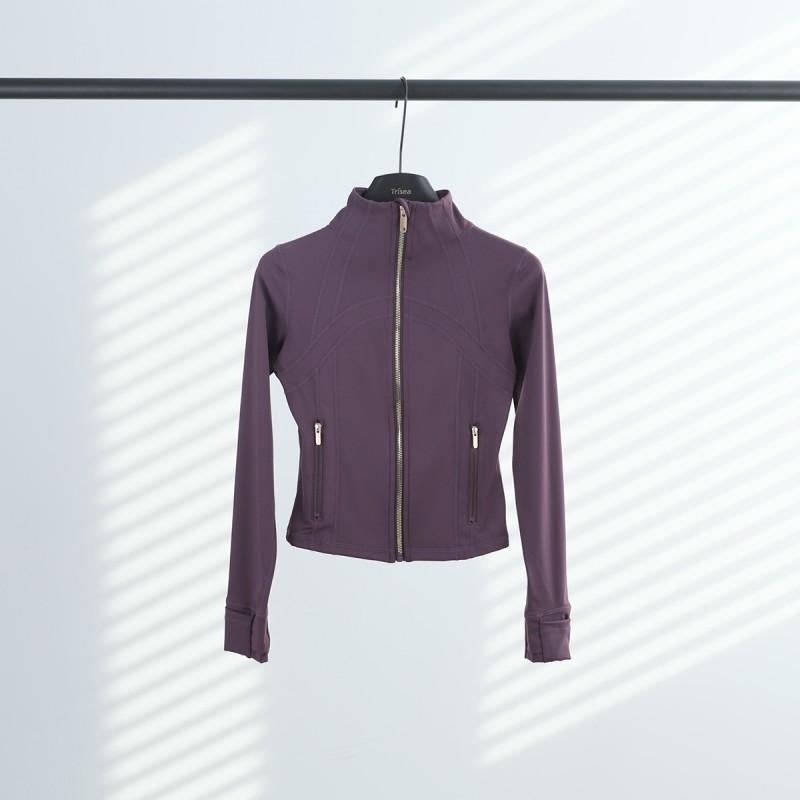 Lulu Define Short Stand Collar Jacket Women Slim Fit Yoga Running Activewear