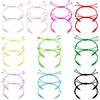 UNICRAFTALE 20Pcs Adjustable Nylon Braided Bracelets 10 Colors Bracelet Cord Nylon String with Beads Rope Bracelet 7.87Inch Twisted Cord Friendship