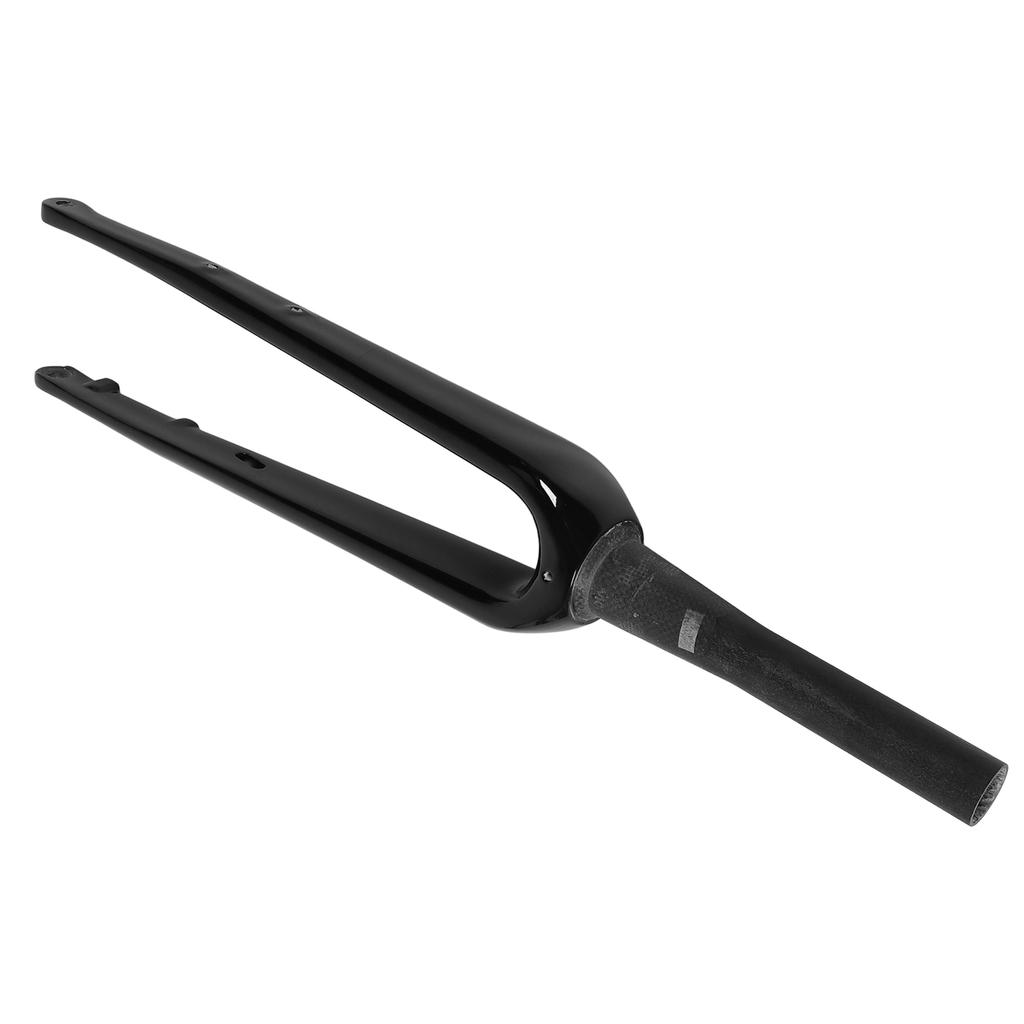 Garfo Dianteiro de Carbono para Ciclismo de Estrada 700C Sem Amortecimento para Eixo Passante Acessório de Garfo Rígido Preto