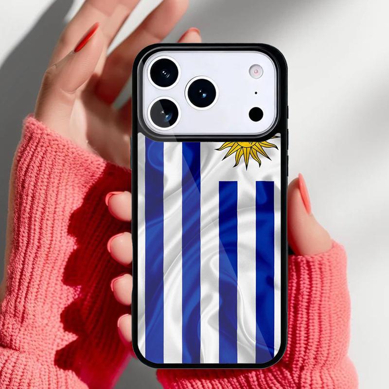 Uruguay National Flag Phone Case for iPhone 17 Air 16e 15 14 13 Pro Max Back Cover for 12 11 Pro Coque