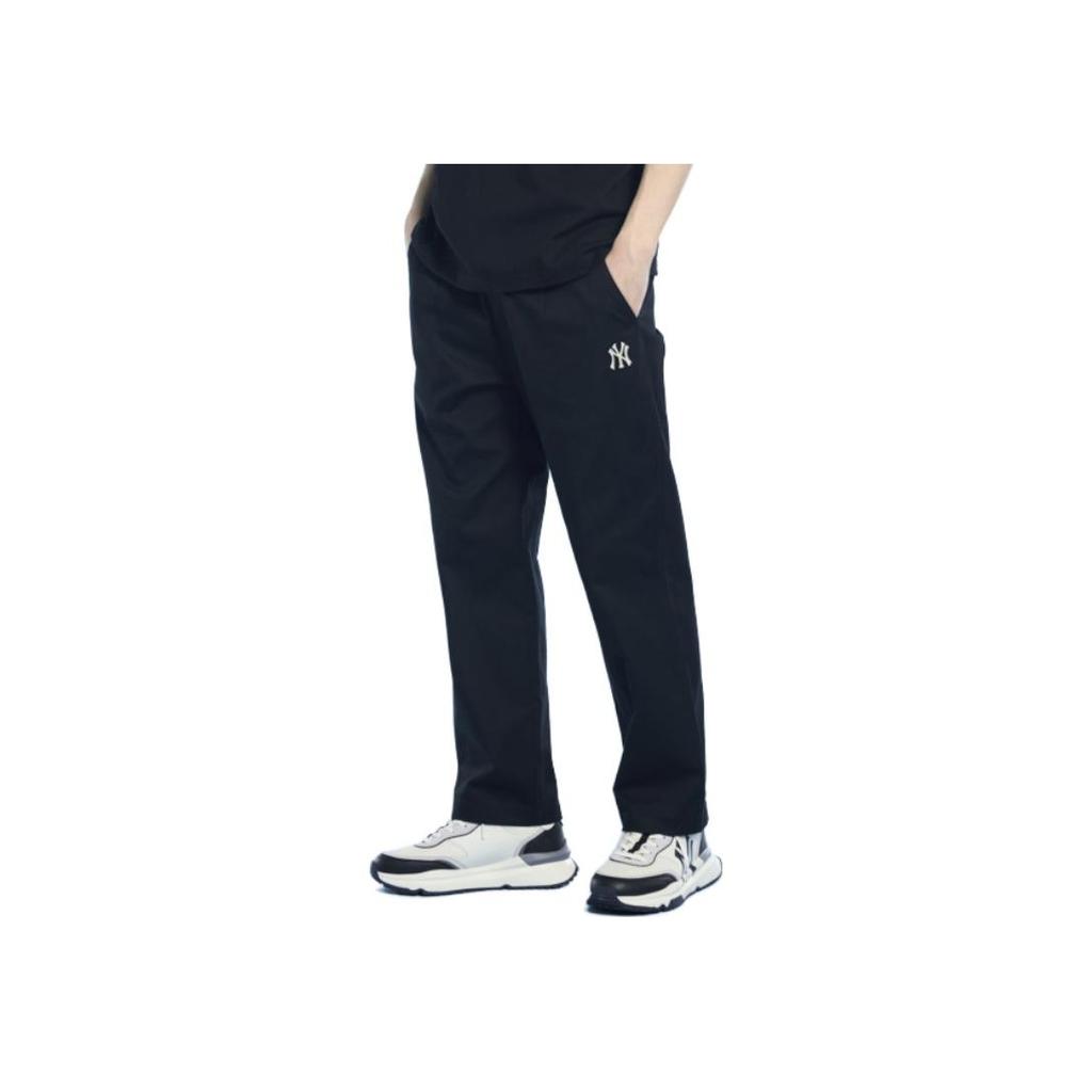 New MLB Base Logo Casual Pants Men's Black 3LWPB0131-50BKS