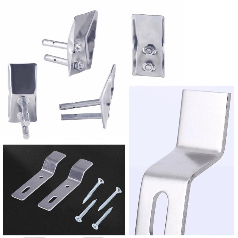 Stainless Steels Urinal Wall Bracket Replacement Urinal Installation Bracket Base Sink Bracket with Screws Enduring