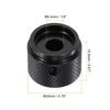 uxcell 2pcs Aluminum Potentiometer Inner Diameter x Outer Diameter x Universal Volume and Tone Control Knobs for Guitar and Bass with Arrow Black