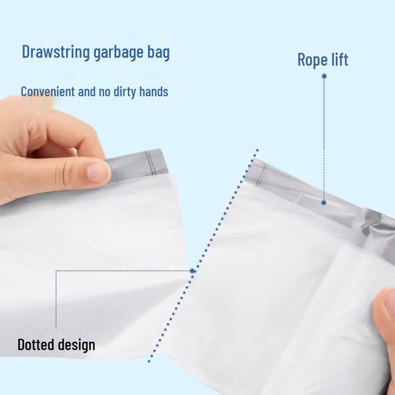 Deli White Drawstring Trash Bags