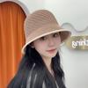 Women's summer fisherman hat, hollow and breathable, sun protection, UV protection, bucket hat for outdoor beach trips