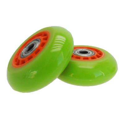 RANGS Batom Deluxe Mini Substituição Genuína Peça Dupla Rodas Verde/Laranja, 68mm,