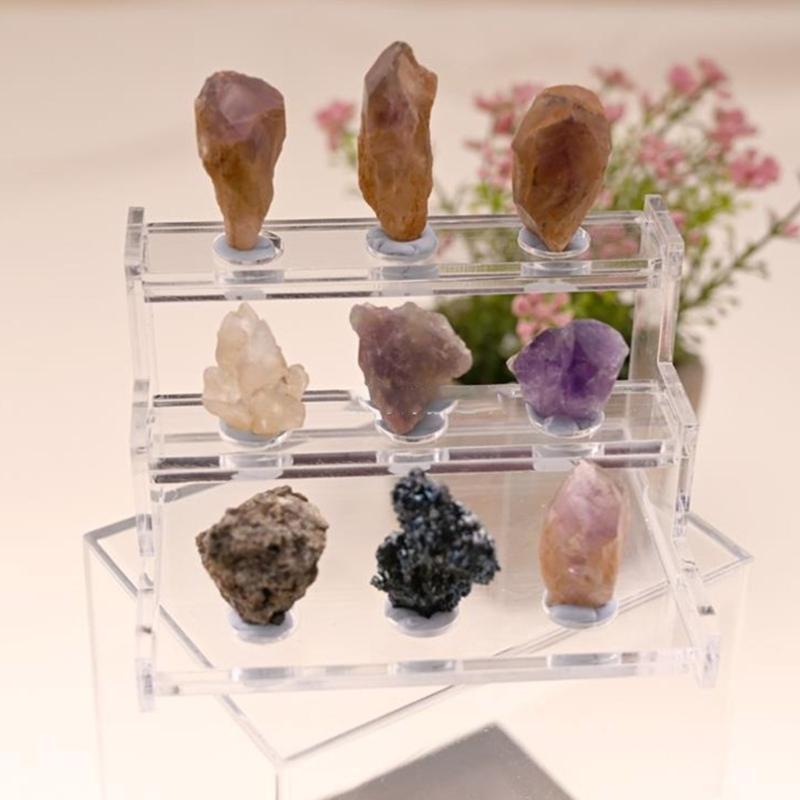 Acrylic Crystal Display Box For Gemstones And Mineral Collection High Transparency Dustproof Designs Storage Box