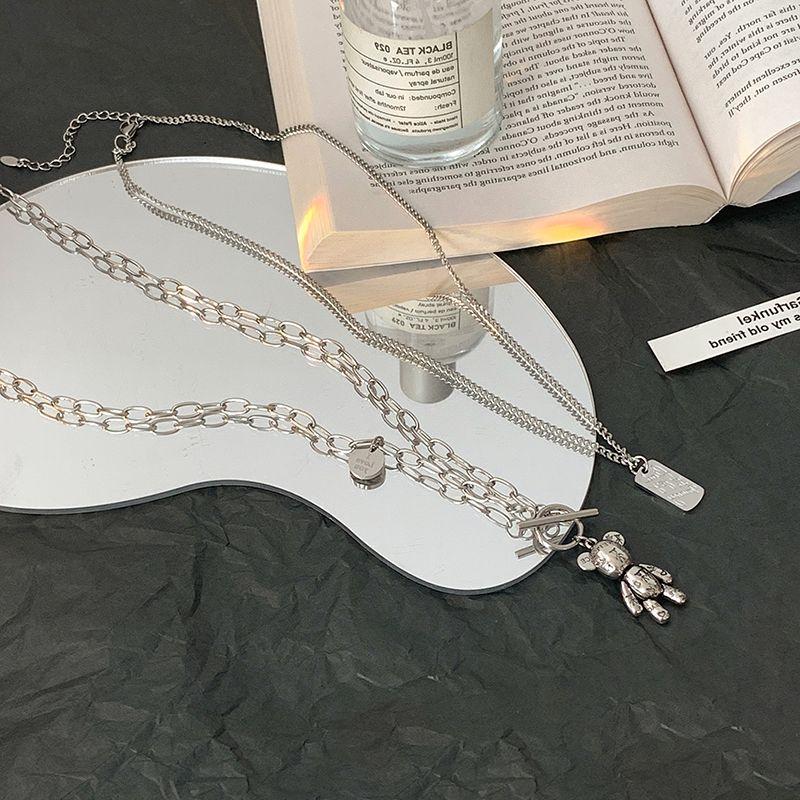 Temperament cold wind double-layer niche sweater chain autumn and winter design sense high-grade necklace sweater chain women's tide