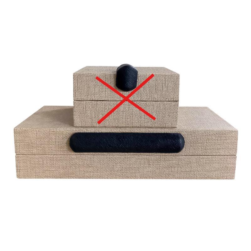 Nordische Leder-Schmuckschatulle, Modellraum-Aufbewahrungsboxen, kreative Luxus-Ornament-Organisation, Uhrengehäuse, Display, Perlen, Schmuckzubehör, Verpackung