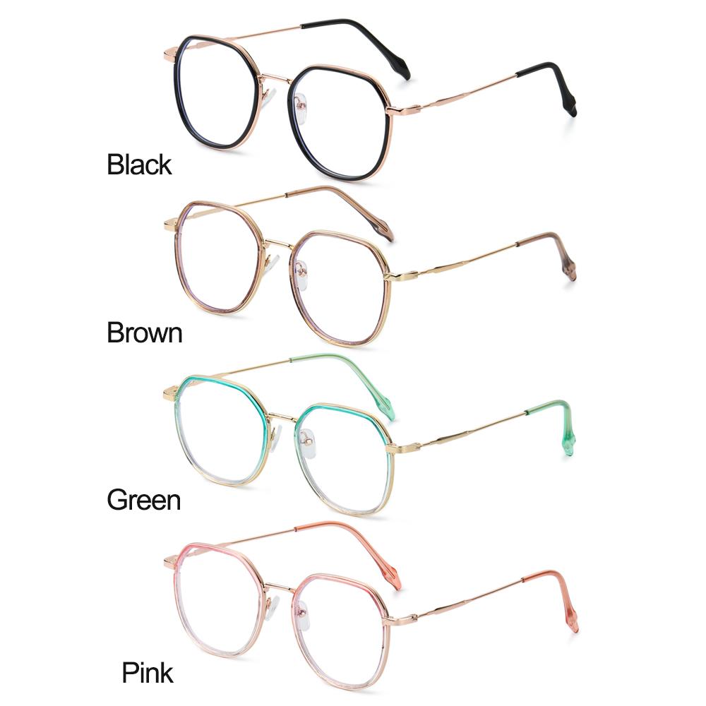 

Женские сверхлегкие круглые очки в металлической оправе, компьютерные очки с защитой от УФ-синих лучей, очки