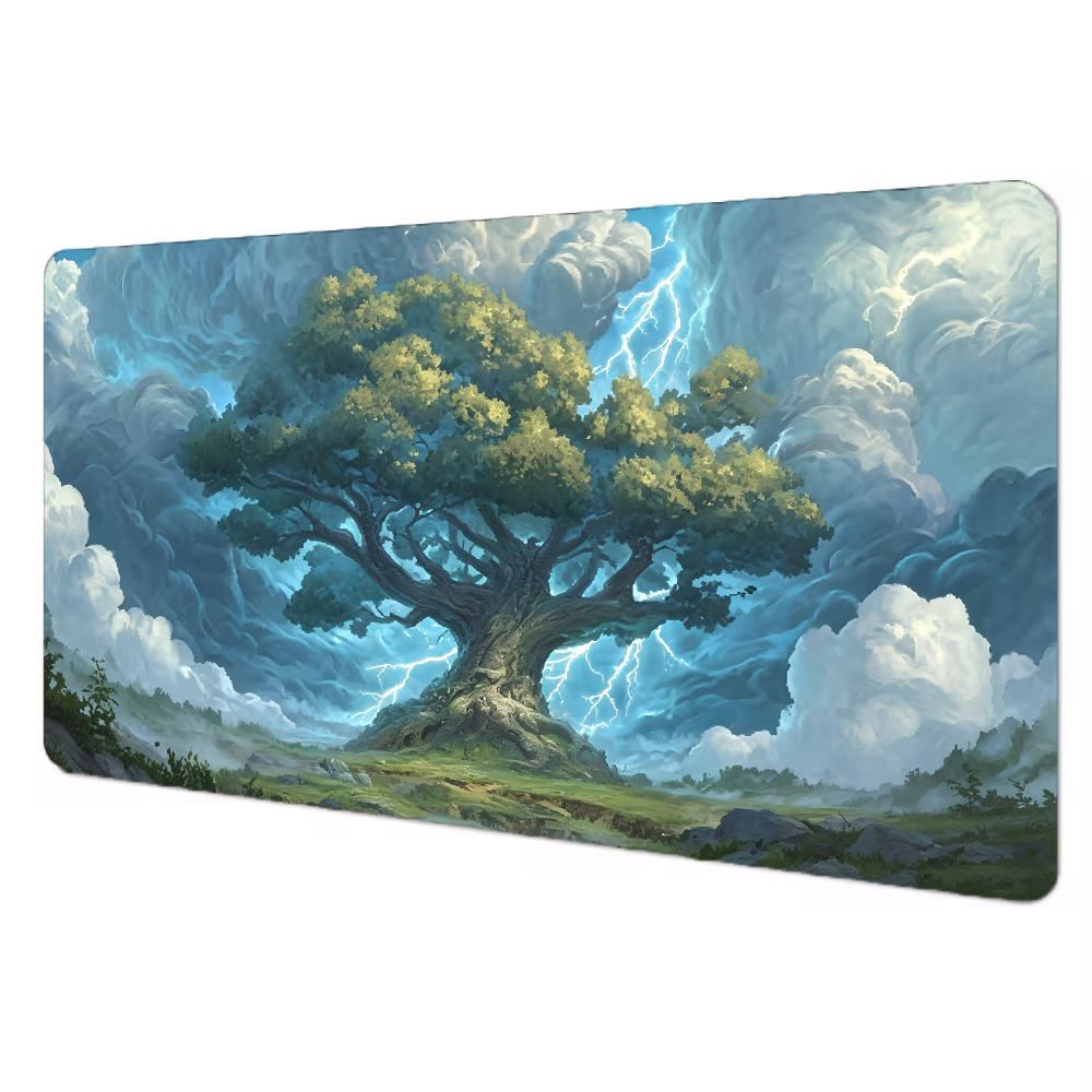 Fantasy Giant Tree Mouse Pad Magic Gathering Playmat Mtg Tcg Office Desk Mat For Work Game Pc Laptop Rug Carpet Mousepad