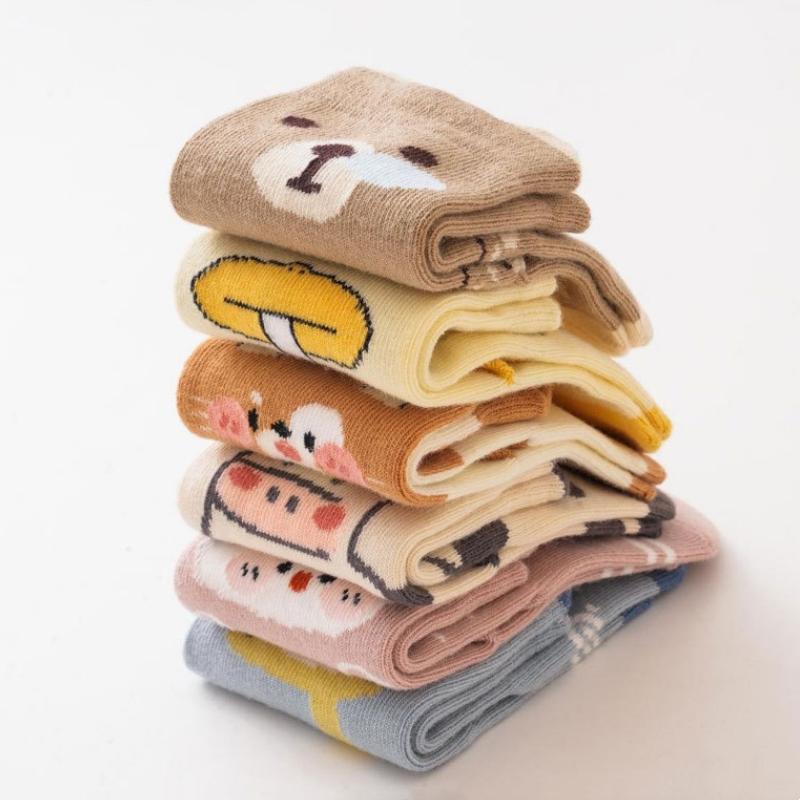 Baby Socks Girls Boys Candy Colors Socks Newborn Accessories Kids Toddlers Gift Infant Children Cartoon Animal Socks Clothes