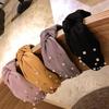 Fashion Women Bow Knot Beading Hairband Hair Sweet Girls Headband