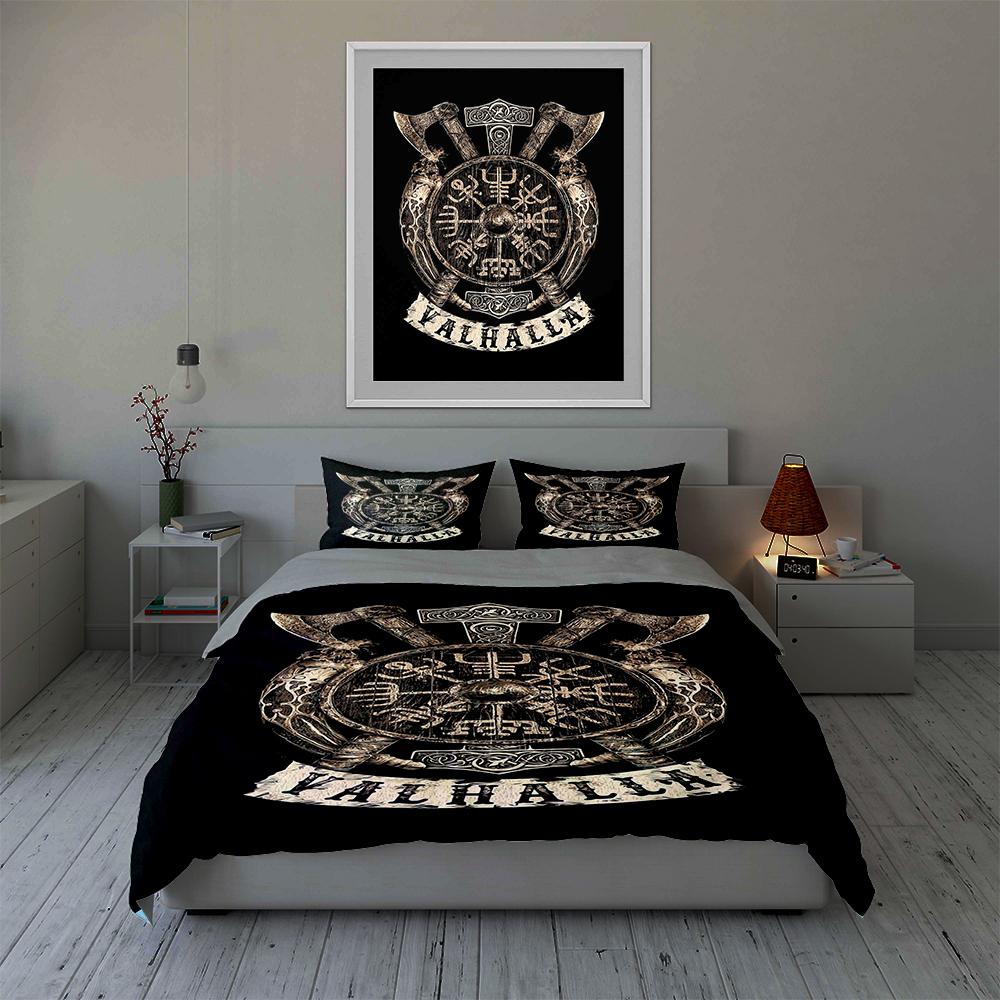 Viking-inspired design. Bedding Duvet cover sets Duvet covers Pillowcases gifts (1 * Duvet Cover 2 * Pillowcases, without duvet insert)