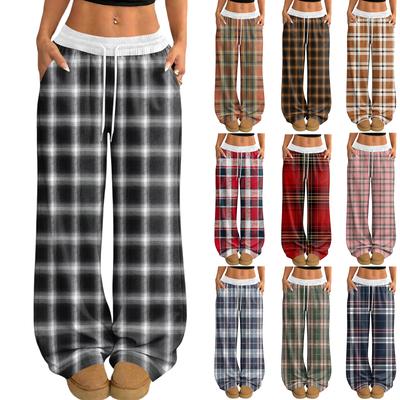 Damen Lässige und Modische Elastische Taille Weite Hose