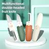 Coltello da Frutta Multifunzionale per la Casa Pelapatate Portatile Indispensabile per Picnic all'Aperto Utensile 2 in 1 per Pelare e Intagliare Melone Sicuro