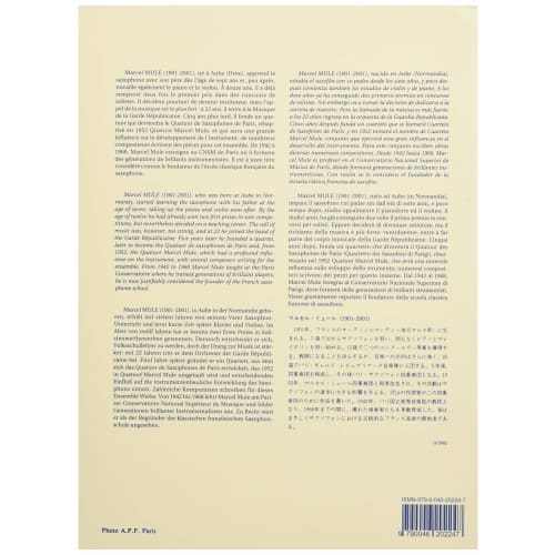 Alphonse Leduc Marcel Mule: 30 Great Exercises or Etudes for All Types of Saxophone (Sussman) Volume 1 (Saxophone Instruction Book) Leduc Publishing