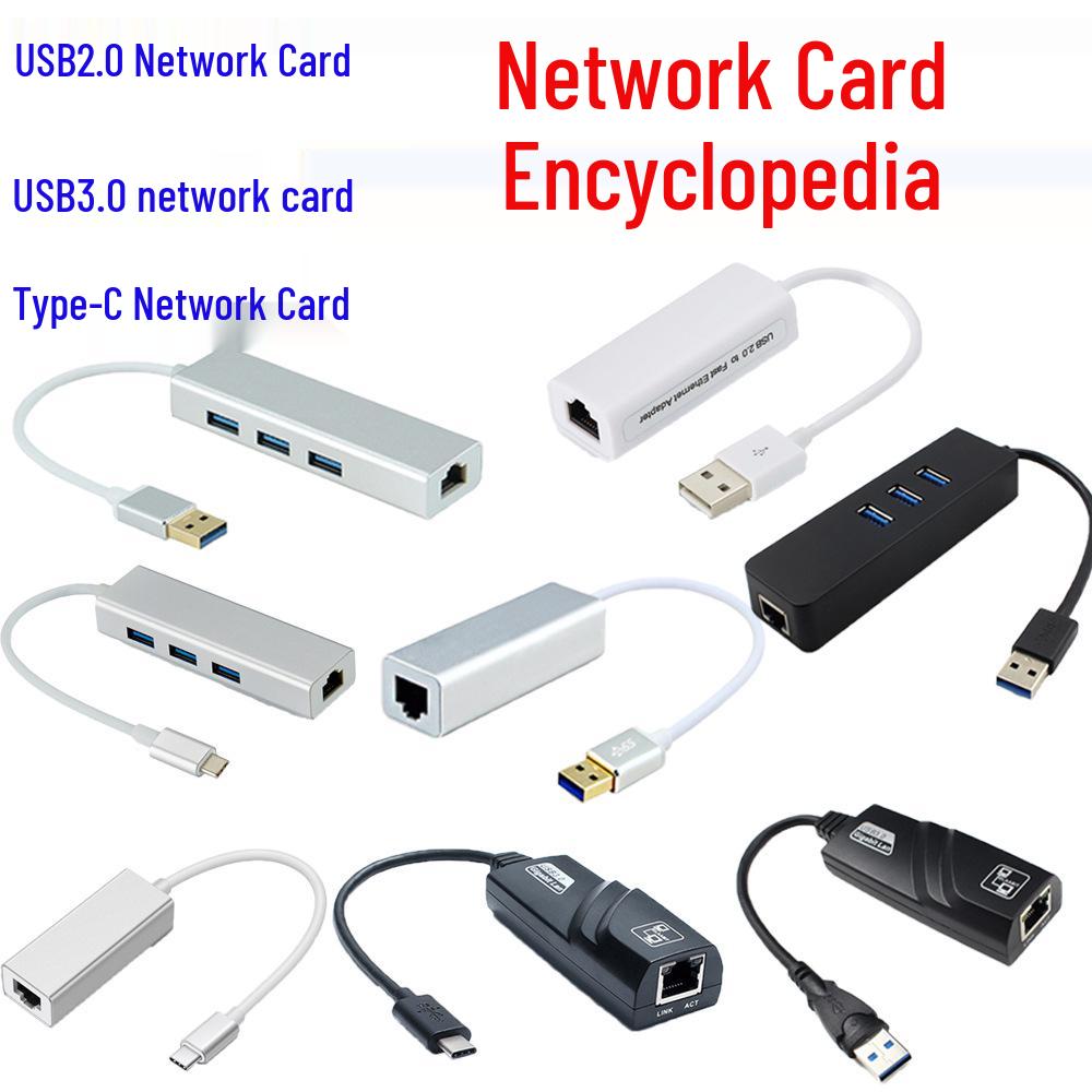 Dual Interface USB-C 3.0 to RJ45 Gigabit Ethernet Adapter for Laptops