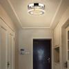 Modern Minimalist LED Round Ceiling Light with K9 Crystal and Stainless Steel