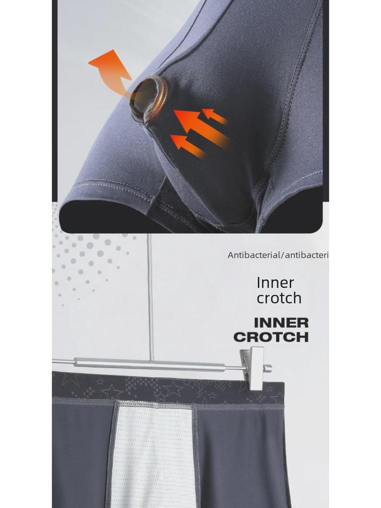 Maoren Men's Foreskin Separation Boxers with Bullet Resistance and Scrotum Support