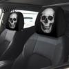Removable Headrest Cover Ghost Face Car Covers Scary Seat Adjustable Protector Universal Stretchy Accessory for Most Cars