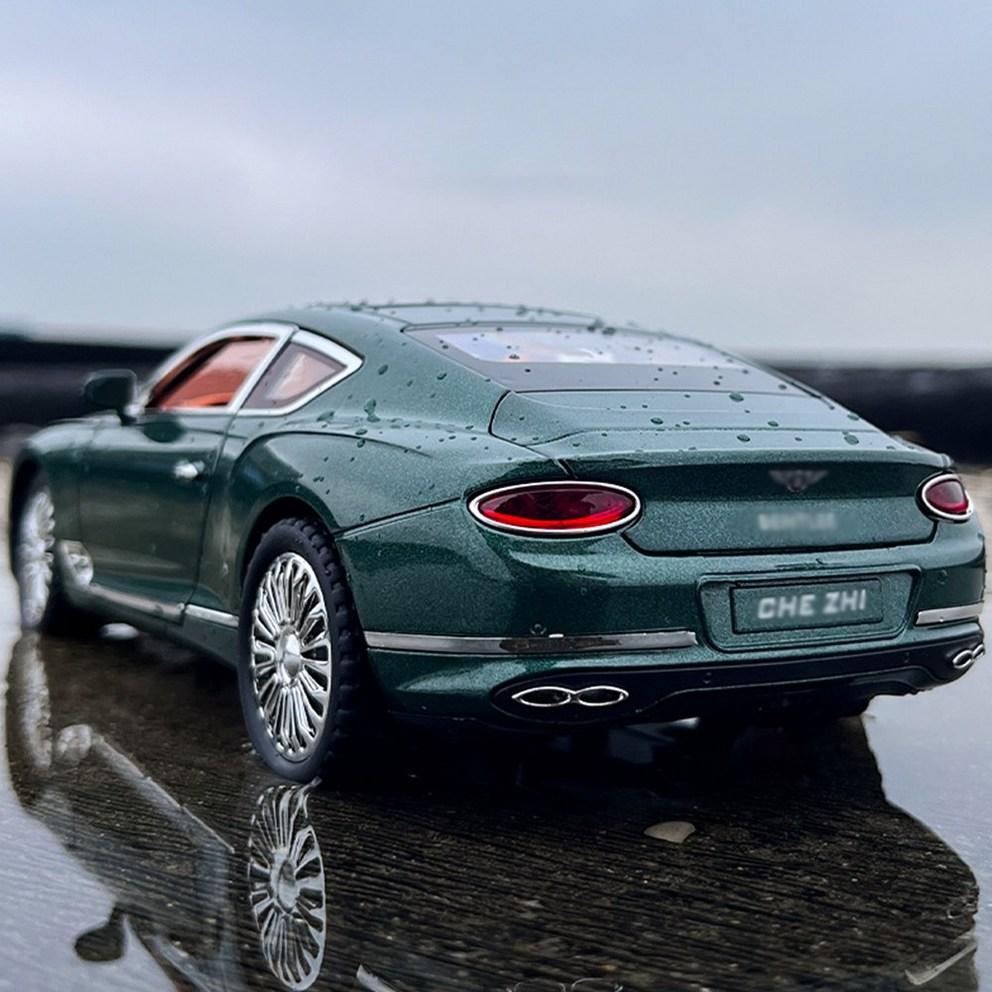 Premium 1:24 Diecast Bentley Continental GT Alloy Model Car - High-Quality Collectible Ornament (Black)