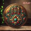Iron Buddha Mandala Art Metal Wall Decor Meditation Yoga Spiritual Home