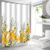 JINRUN Bathroom Thickened Waterproof Curtain Mildew Proof Shower Curtain Shower Partition Curtain Shower Curtain Bathroom Curtain Free Perforation