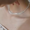 Nuova Catena Lusso in Argento Sterling S925 Per Uomini Donne Moda Minimalista Collane Choker Charms Brillanti Classico Regalo Festa