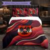 Austria Football Pattern 3 Pieces Bedding Set Soft Microfiber Duvet Cover with Pillow Cases for Bedroom