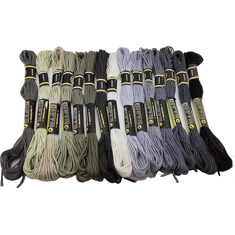 

Temari Cat Shop cotton polyester #25 embroidery thread Same color number as DMC set by color Ash A, 30 pieces set cross stitch Misanga [product] (ash