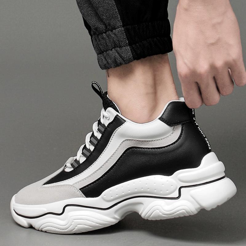 Hochwertige Herrenschuhe mit erhöhtem Absatz, dicke Sohlen, Schuhe mit erhöhtem Absatz, 8 cm größere Schuhe, Sportschuhe für Herren